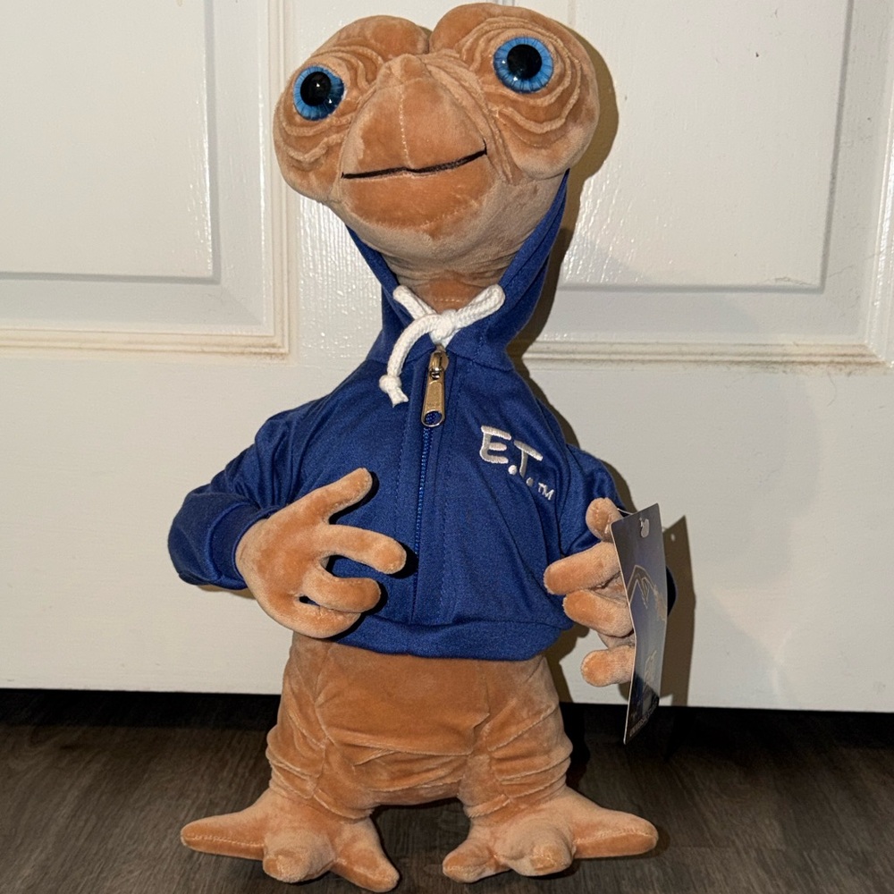 E.T. Plush Toy in Blue Hoodie Universal Studio Exclusive